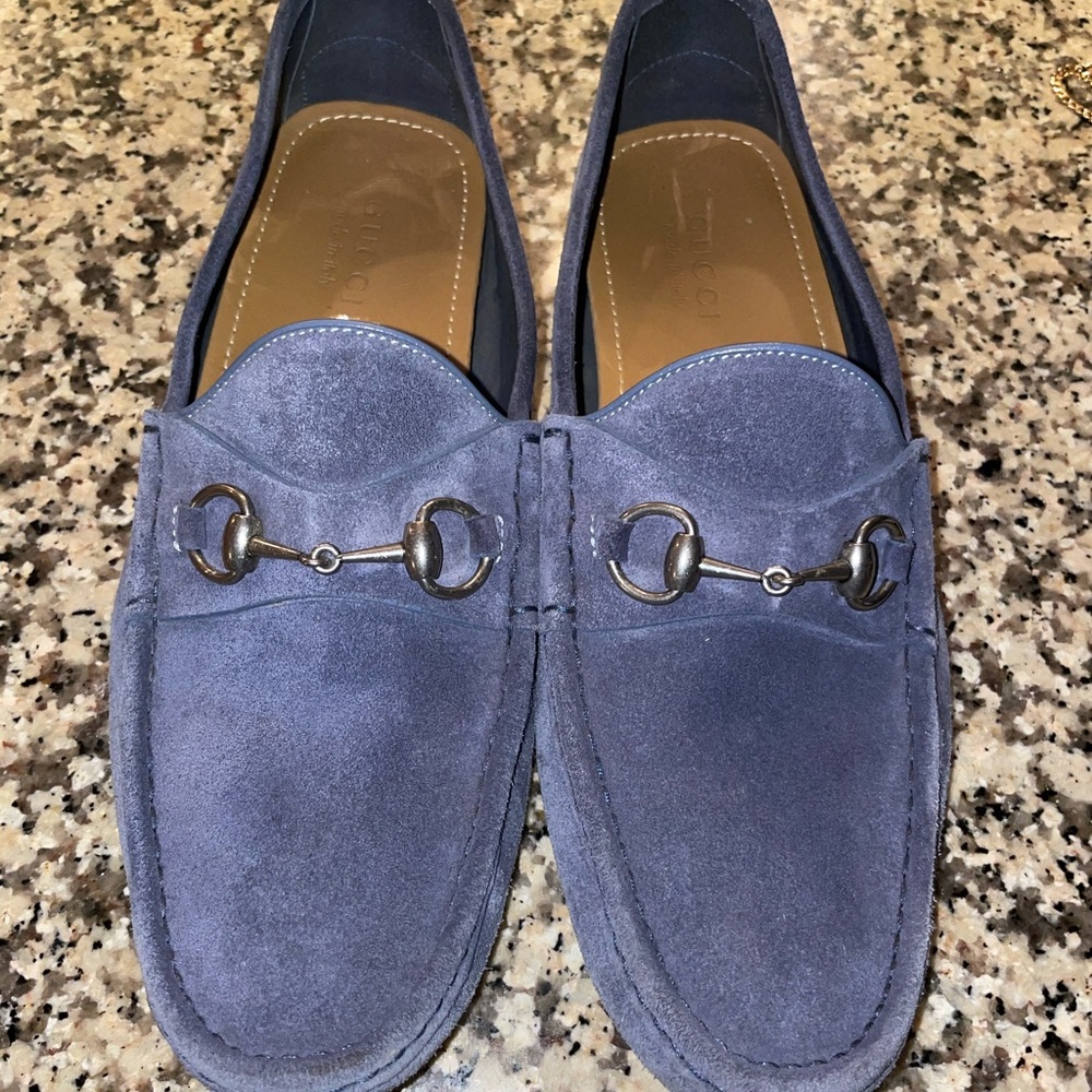 Gucci Horsebit Suede Driver